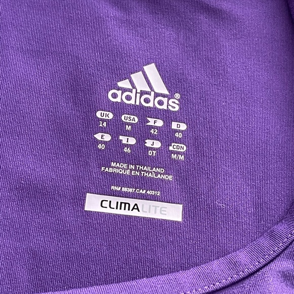 Adidas Purple Climalite Tank Top Sz MED - Picture 4 of 6
